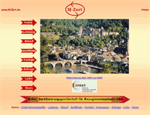 Tablet Screenshot of m-zert.de